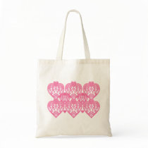 Romantic Floral Hearts bags