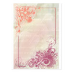 Romantic floral post cards