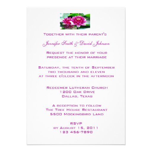 Romantic Floral Wedding Invitation