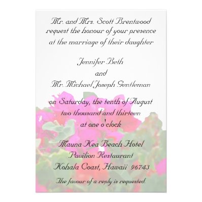 Romantic Floral Wedding Invites