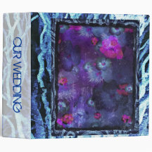 Romantic floral wedding or photo book 2 binders