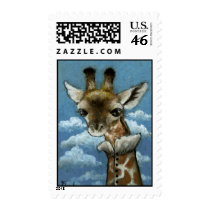 Romantic giraffe by Tanya Bond postage by tanyabond Romantic giraffe by Tanya Bond postage