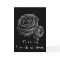 Romantic Gothic Roses Valentine Card