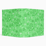Romantic Green Flowers Binder