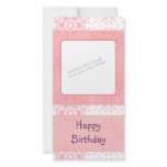 Romantic heart design photo card