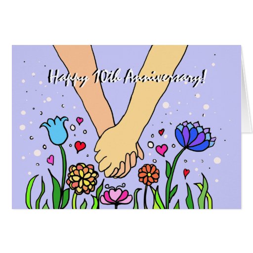Romantic Holding Hands - dating / anniversary gift Greeting Cards