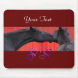 Romantic Horses,customizable Mouse Pads