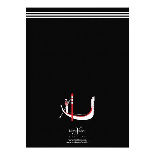 Romantic Italian Gondola Invitation