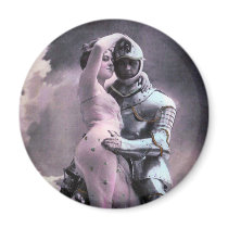 Romantic Knight In Shining Armor Magnet