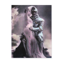 Romantic Knight In Shining Armor Postcard