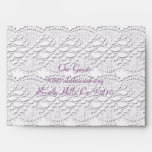 Romantic Lace Flower Mint Green Lavender Size A7 Envelope