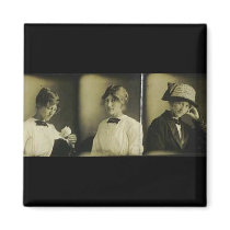 Romantic lady photostrip magnet by amazingvintage Romantic lady photostrip magnet