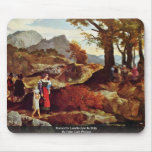 Romantic Landscape In Italy By Fohr Carl Philipp Mouse Pads