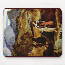 Romantic Landscape In Italy Detail Mousepad