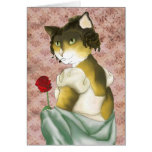 Romantic Lizzy Bennett Cat Card