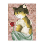 Romantic Lizzy Bennett Cat Card Post Cards