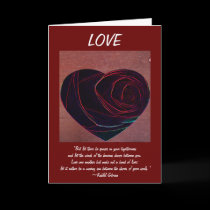 Romantic Love Heart-Poetry cards