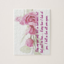 Romantic Love Message Rose Puzzle puzzles
