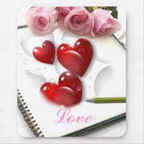 Romantic Love Mouse Pad mousepads