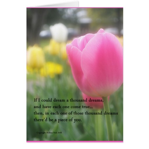 Romantic Love Poem Greeting card