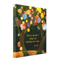 Romantic Love Quote Wedding Gift Wrapped Canvas Canvas Print