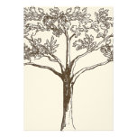 Romantic Love Tree Initials in Trunk Wedding Personalized Invite