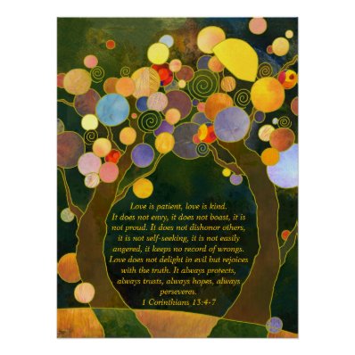 Romantic Love Trees Wedding Keepsake | Ceremony Poster