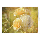 Romantic Love Yellow Roses Cards