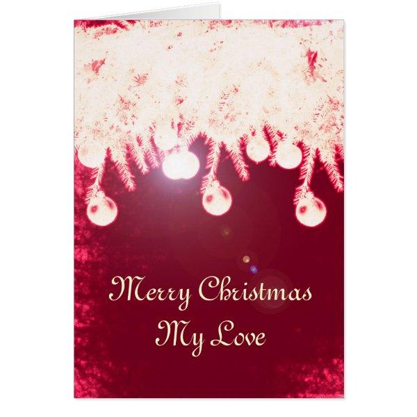 Romantic Magical Christmas Card