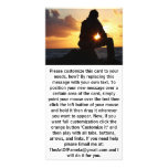 Romantic Man at Sunset Personalized Photo Card