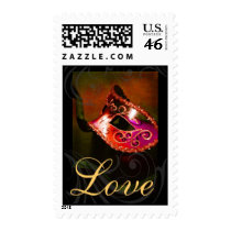 Romantic Masqurade Mask Red Love Postage