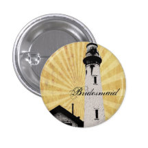 Romantic modern elegant Lighthouse Bridesmaid Pin
