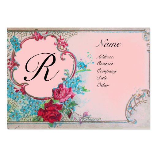 ROMANTIC MONOGRAM BUSINESS CARD TEMPLATES