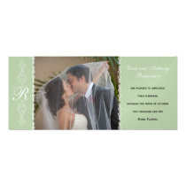 Romantic Monogrammed Wedding Announcement 3 invitations