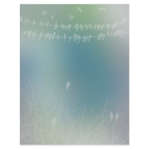 Romantic Nature and Bird Design letterhead