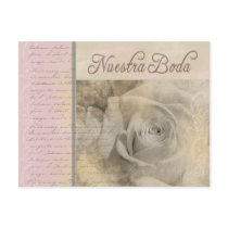 Romantic Nuestra Boda postcards