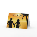 Romantic Ocean Sunset card Romantic Ocean Sunset card