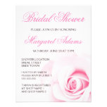 Romantic pale pink rose wedding bridal shower invitations