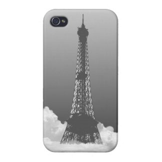 Romantic Paris Eiffel Tower in Cloud iPhone 4 Case