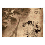 Romantic Paris Vintage Card