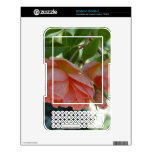 Romantic Peach Roses Decal For Kindle 3