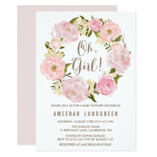 Baby Shower Invitations  Custom Baby Shower Invites  Zazzle