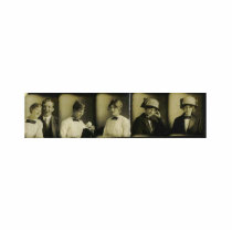 Romantic photostrip of woman and couple photo sculptures by amazingvintage Romantic photostrip of woman and couple photo sculptures