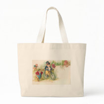 Romantic Pigs Canvas Bags