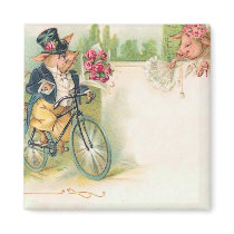 Romantic Pigs Magnet