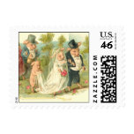 Romantic Pigs Postage Stamps