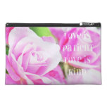 Romantic Pink Rose Floral Travel Accessories Bags