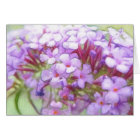 Romantic Purple Butterfly Bush Flowers card