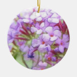 Romantic Purple Butterfly Bush Flowers Christmas Ornaments