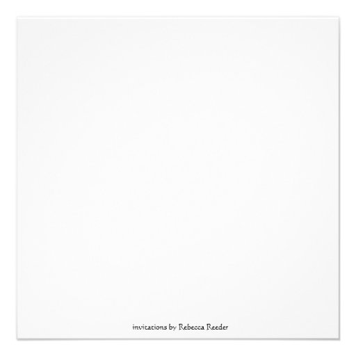 Romantic Red Hibiscus Personalized Announcement